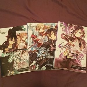 Sword Art Online Novels 1,2 and 5